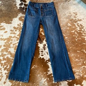 Womens Chaps Wide Leg Jeans